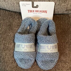 True Religion Blue Women's Slippers